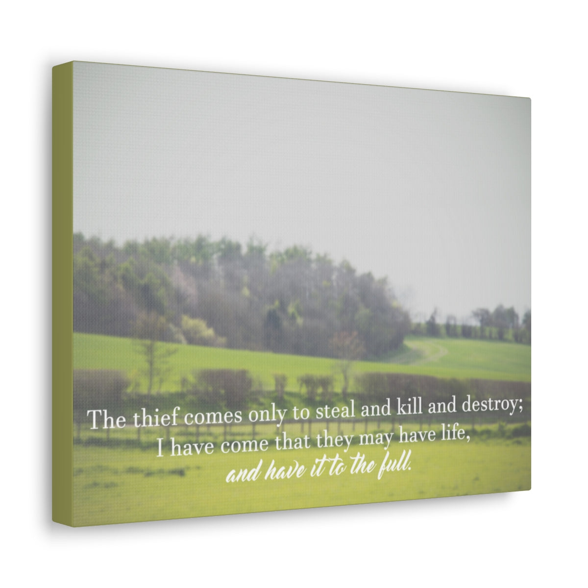 Scripture Walls They May Have Life Ephesians 4:28 Christian Wall Art Bible Verse Print Ready to Hang Unframed-Express Your Love Gifts
