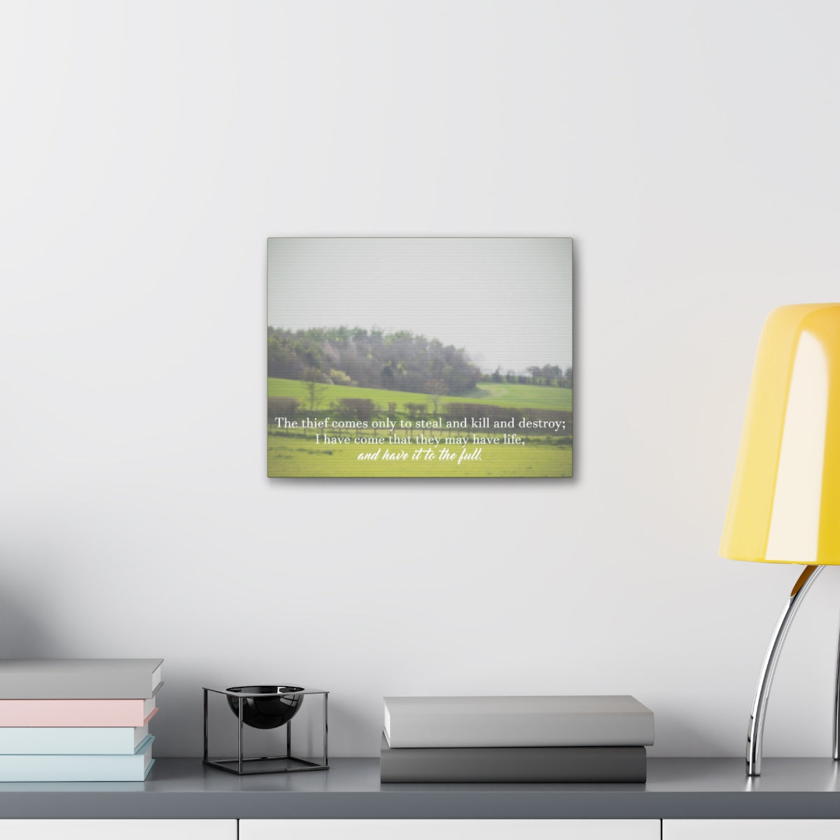 Scripture Walls They May Have Life Ephesians 4:28 Christian Wall Art Bible Verse Print Ready to Hang Unframed-Express Your Love Gifts