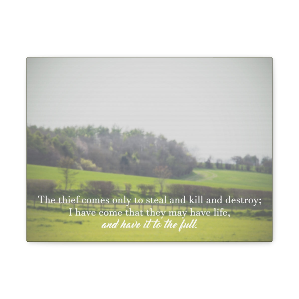 Scripture Walls They May Have Life Ephesians 4:28 Christian Wall Art Bible Verse Print Ready to Hang Unframed-Express Your Love Gifts