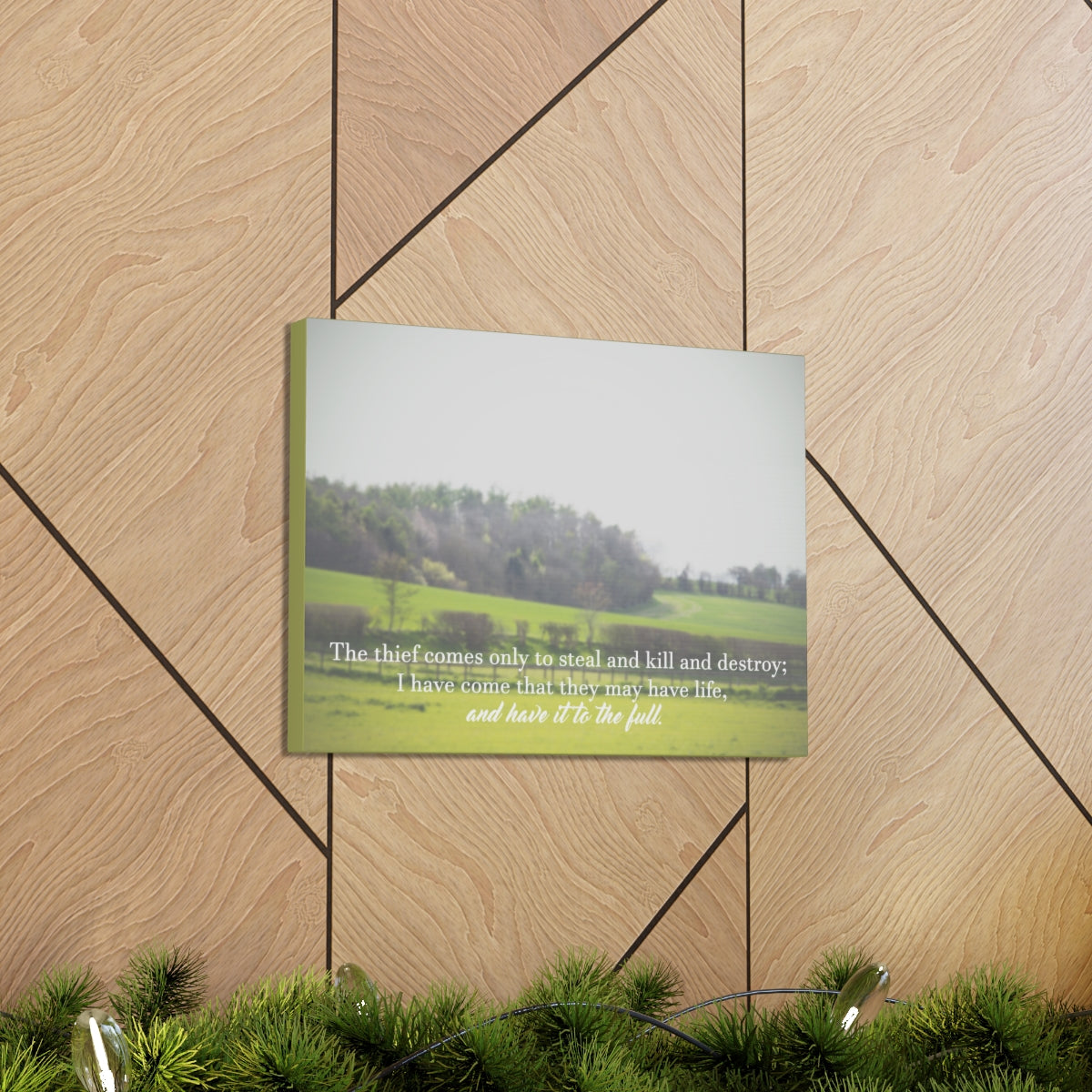 Scripture Walls They May Have Life Ephesians 4:28 Christian Wall Art Bible Verse Print Ready to Hang Unframed-Express Your Love Gifts