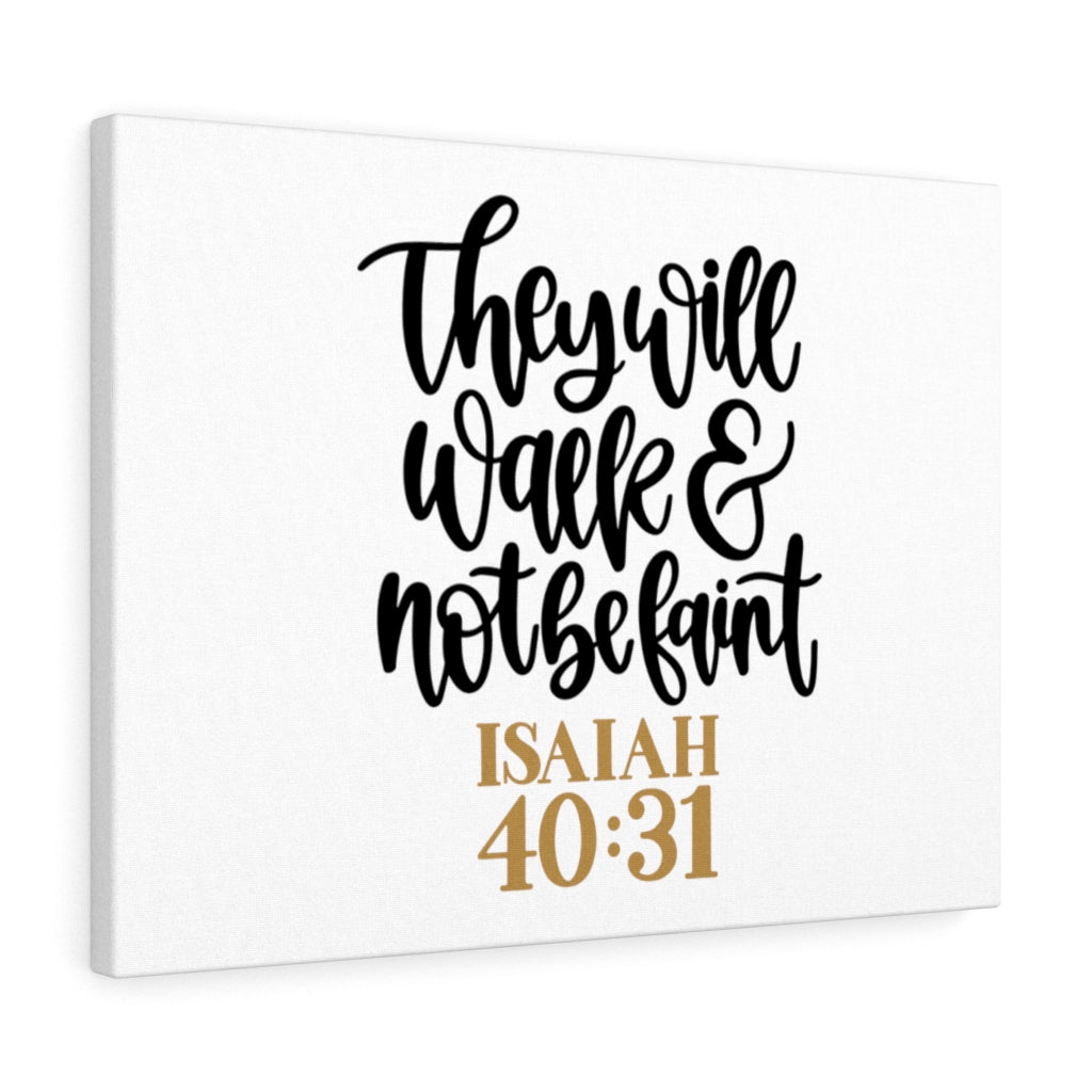 Scripture Walls They Will Walk Isaiah 40:31 Bible Verse Canvas Christian Wall Art Ready to Hang Unframed-Express Your Love Gifts