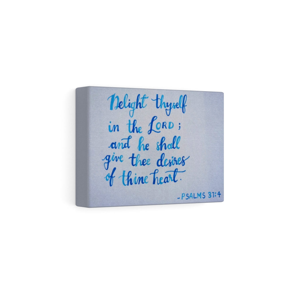 Scripture Walls Thine Heart Psalms 37:4 Bible Verse Canvas Christian Wall Art Ready to Hang Unframed-Express Your Love Gifts