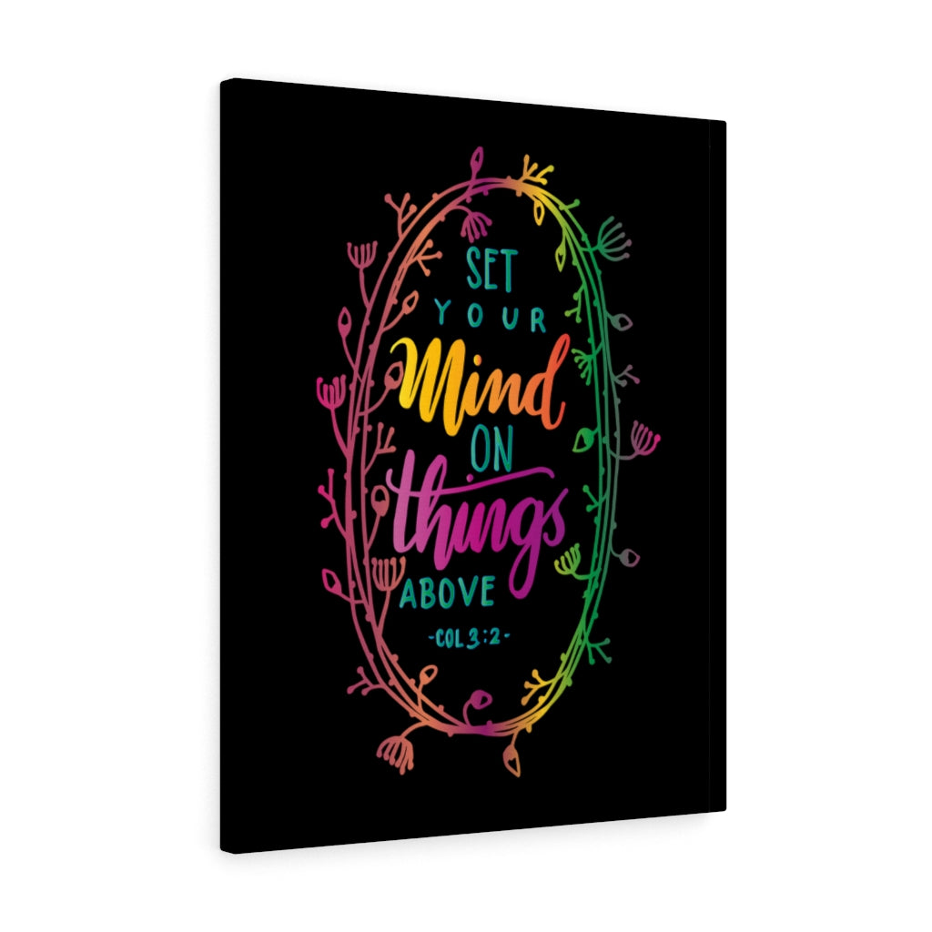 Scripture Walls Things Above Col 3:2 Bible Verse Canvas Christian Wall Art Ready to Hang Unframed-Express Your Love Gifts