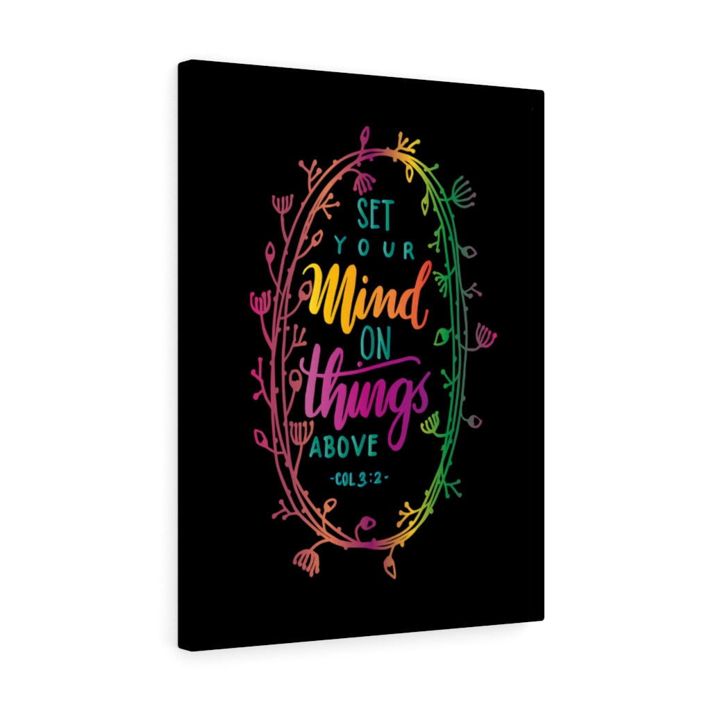 Scripture Walls Things Above Col 3:2 Bible Verse Canvas Christian Wall Art Ready to Hang Unframed-Express Your Love Gifts