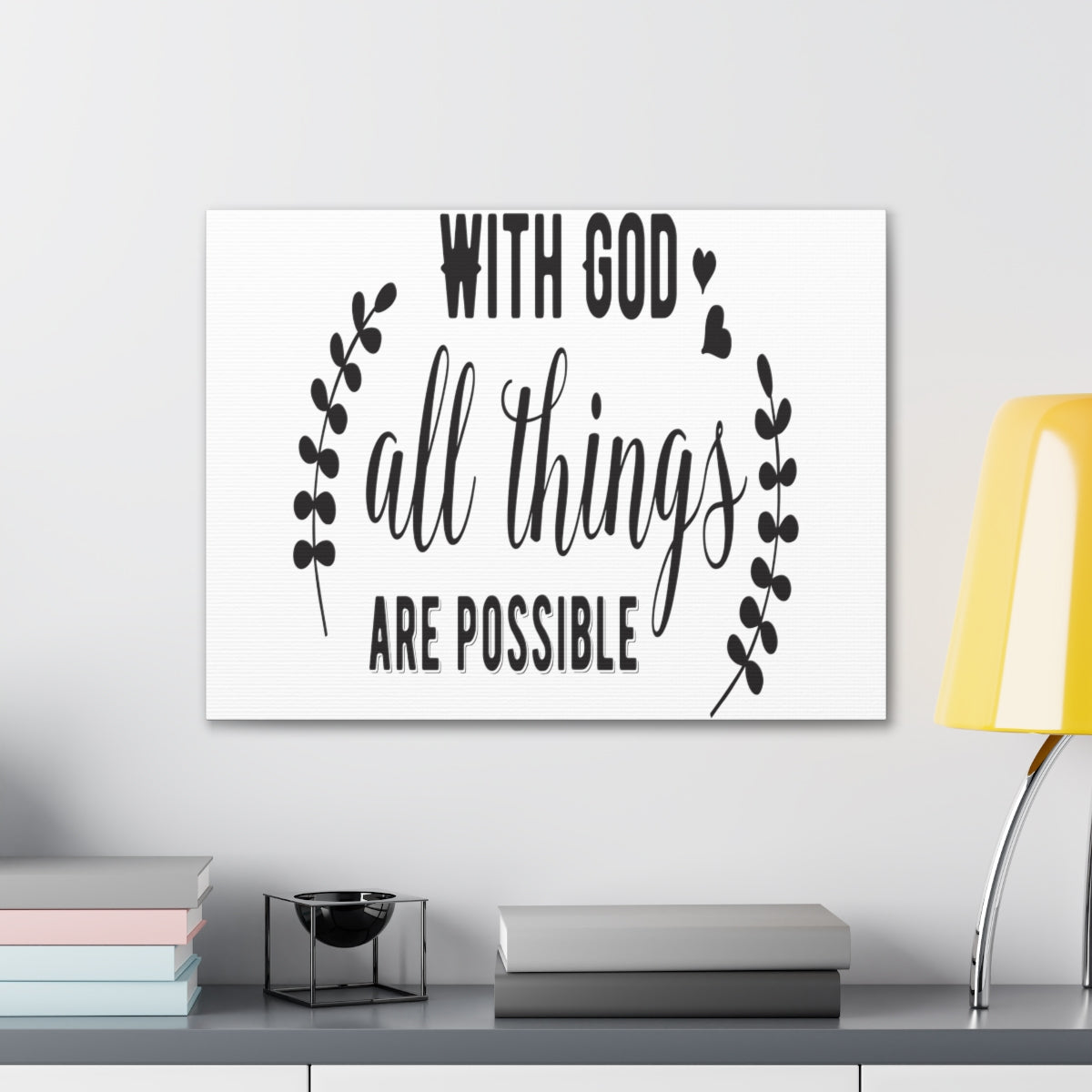 Scripture Walls Things Are Possible Matthew 19:26 Christian Wall Art Print Ready to Hang Unframed-Express Your Love Gifts
