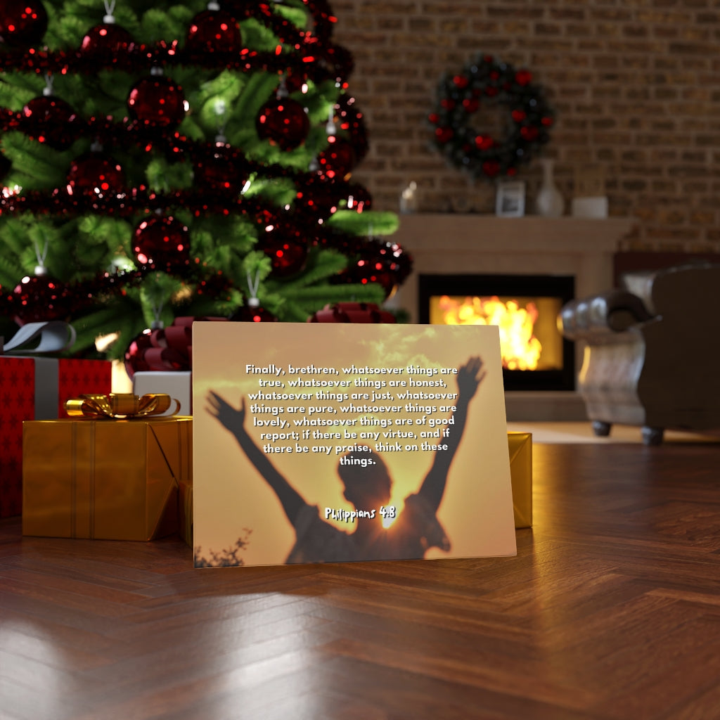 Scripture Walls Things Are True Philippians 4:8 Bible Verse Canvas Christian Wall Art Ready to Hang Unframed-Express Your Love Gifts