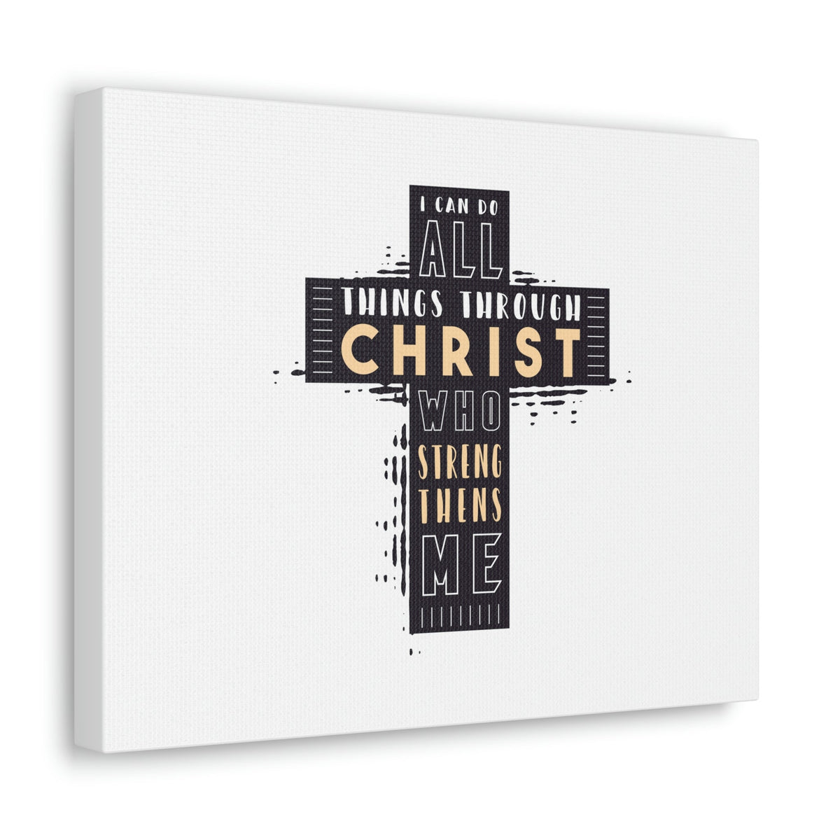 Scripture Walls Things Through Christ Philippians 4:13 Cross Christian Wall Art Bible Verse Print Ready to Hang Unframed-Express Your Love Gifts