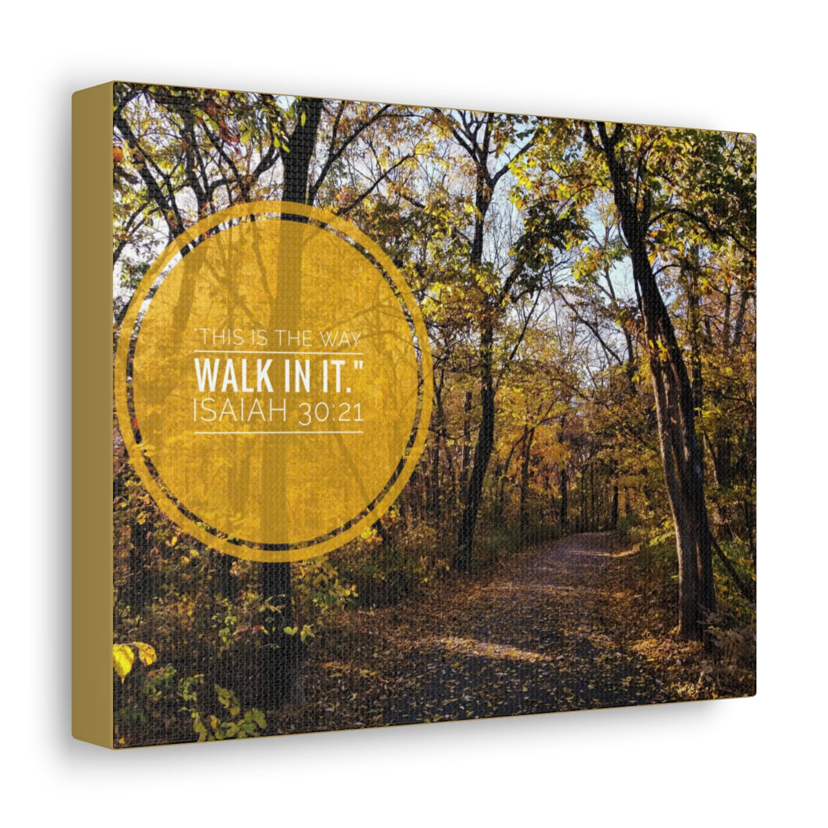 Scripture Walls This Is The Way Walk In It Isaiah 30:21 Bible Verse Canvas Christian Wall Art Bible Verse Print Ready To Hang Unframed-Express Your Love Gifts