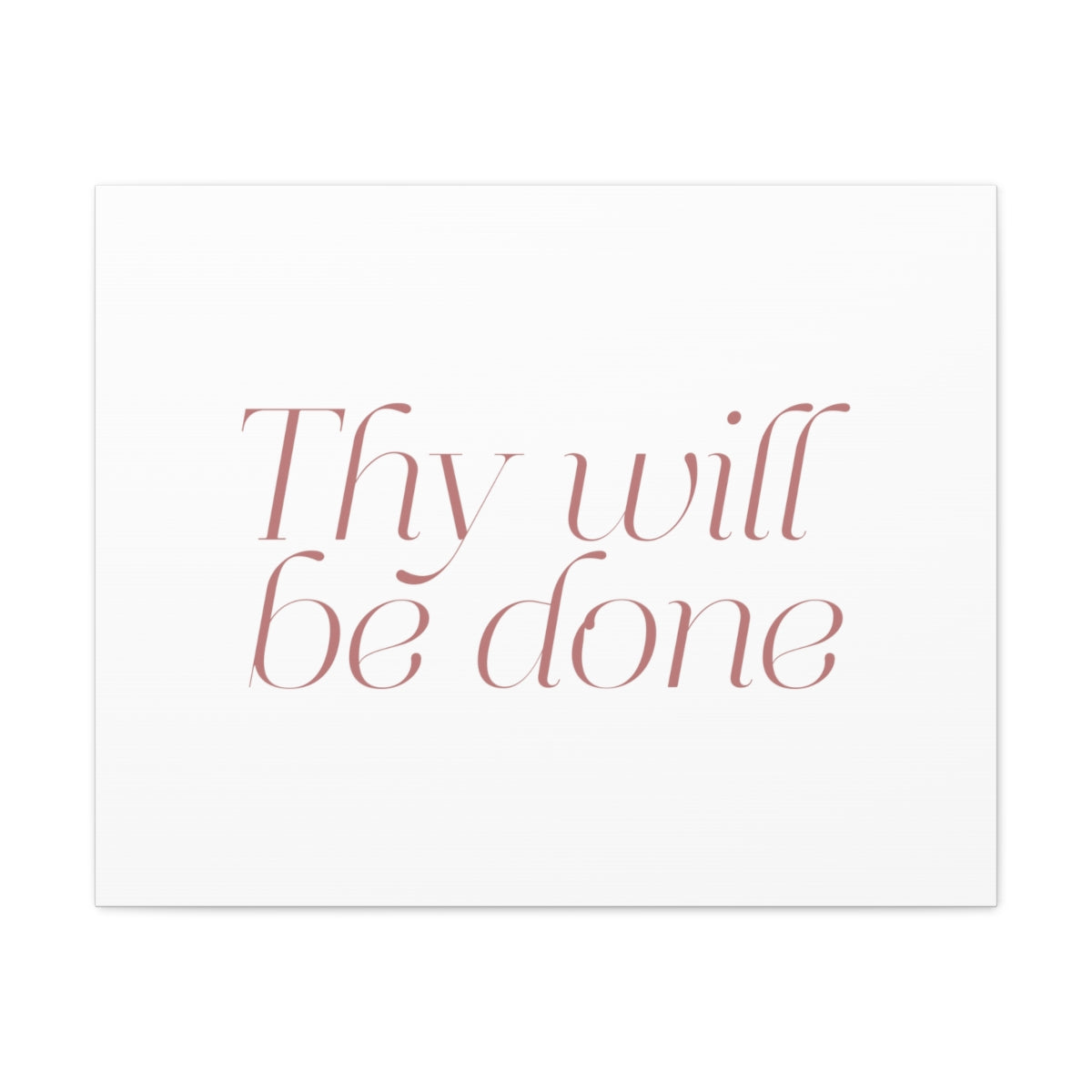 Scripture Walls Thy Will Be Done Dark Red Bible Verse Canvas Christian Wall Art Ready to Hang Unframed-Express Your Love Gifts