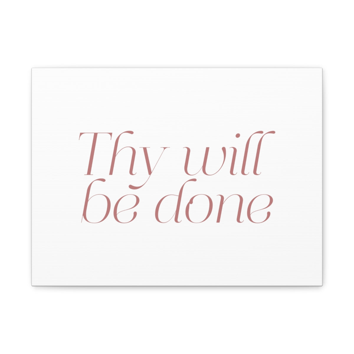Scripture Walls Thy Will Be Done Dark Red Bible Verse Canvas Christian Wall Art Ready to Hang Unframed-Express Your Love Gifts