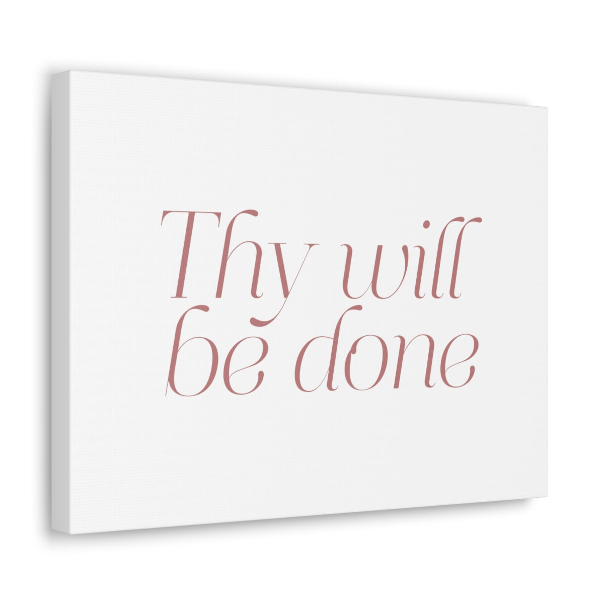 Scripture Walls Thy Will Be Done Dark Red Bible Verse Canvas Christian Wall Art Ready to Hang Unframed-Express Your Love Gifts