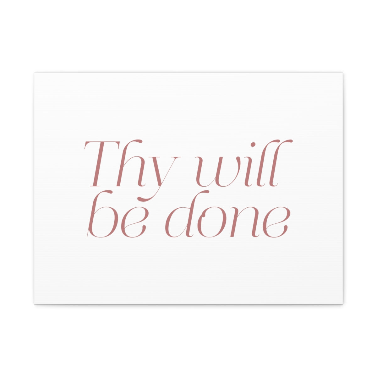 Scripture Walls Thy Will Be Done Dark Red Bible Verse Canvas Christian Wall Art Ready to Hang Unframed-Express Your Love Gifts