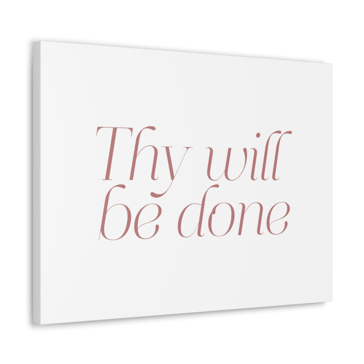 Scripture Walls Thy Will Be Done Dark Red Bible Verse Canvas Christian Wall Art Ready to Hang Unframed-Express Your Love Gifts