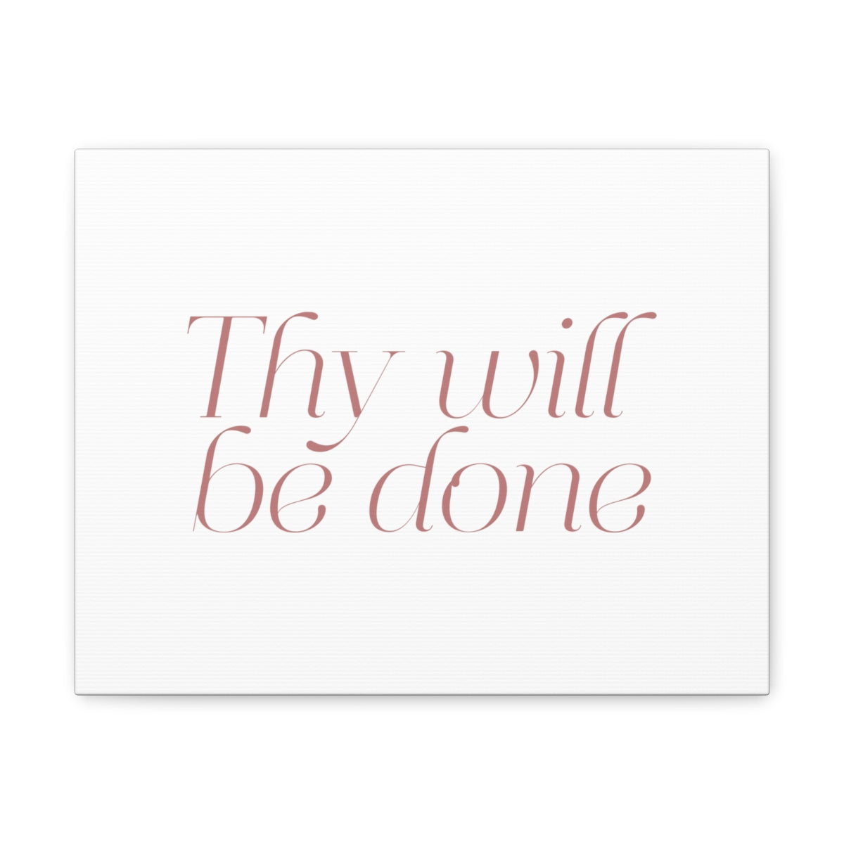 Scripture Walls Thy Will Be Done Dark Red Bible Verse Canvas Christian Wall Art Ready to Hang Unframed-Express Your Love Gifts