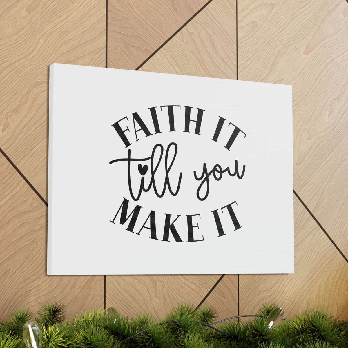 Scripture Walls Till You Make It 2 Corinthians 5:7 Small Heart Christian Wall Art Bible Verse Print Ready to Hang Unframed-Express Your Love Gifts