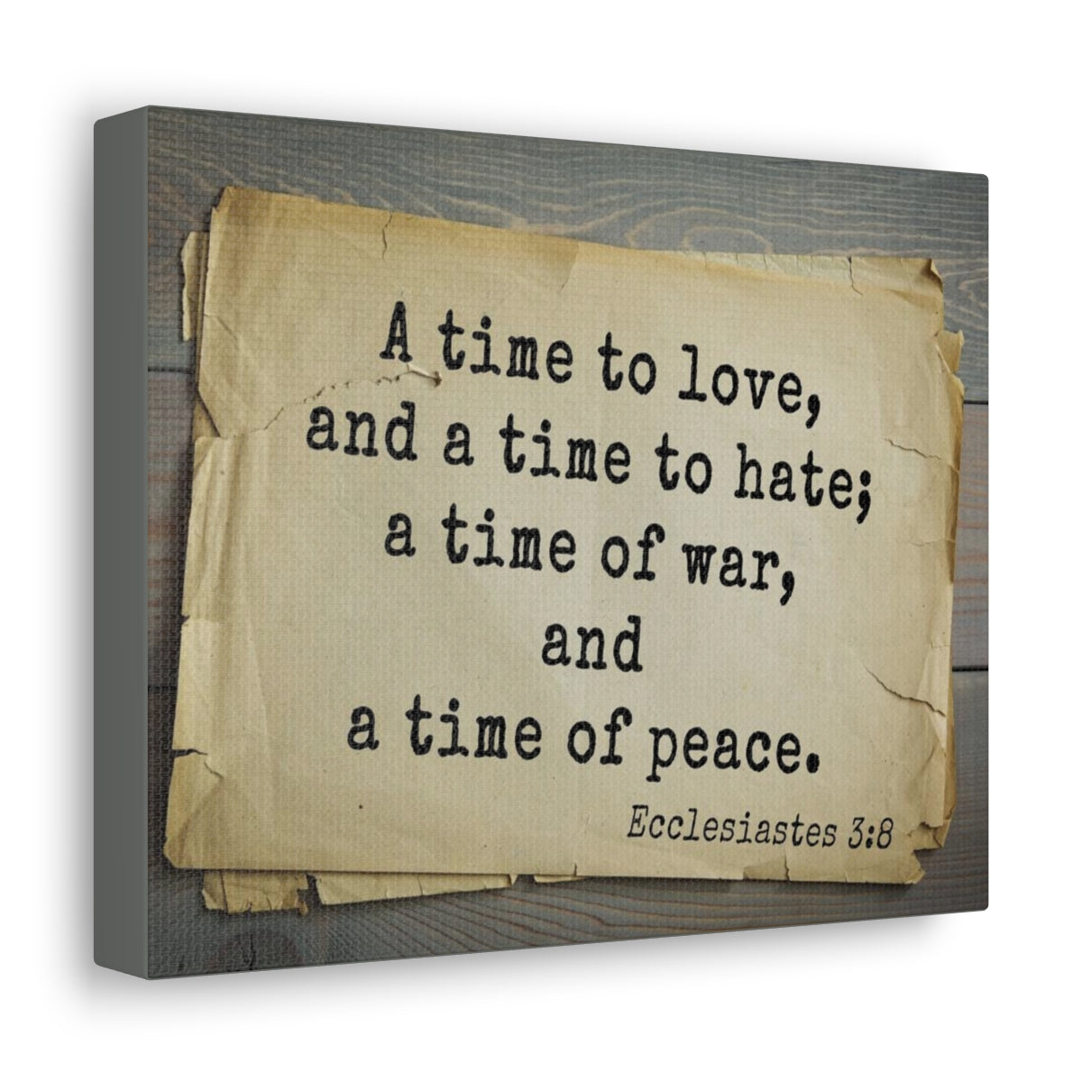 Scripture Walls Time To Love Ecclesiastes 3:8 Bible Verse Canvas Christian Wall Art Bible Verse Print Ready To Hang Unframed-Express Your Love Gifts