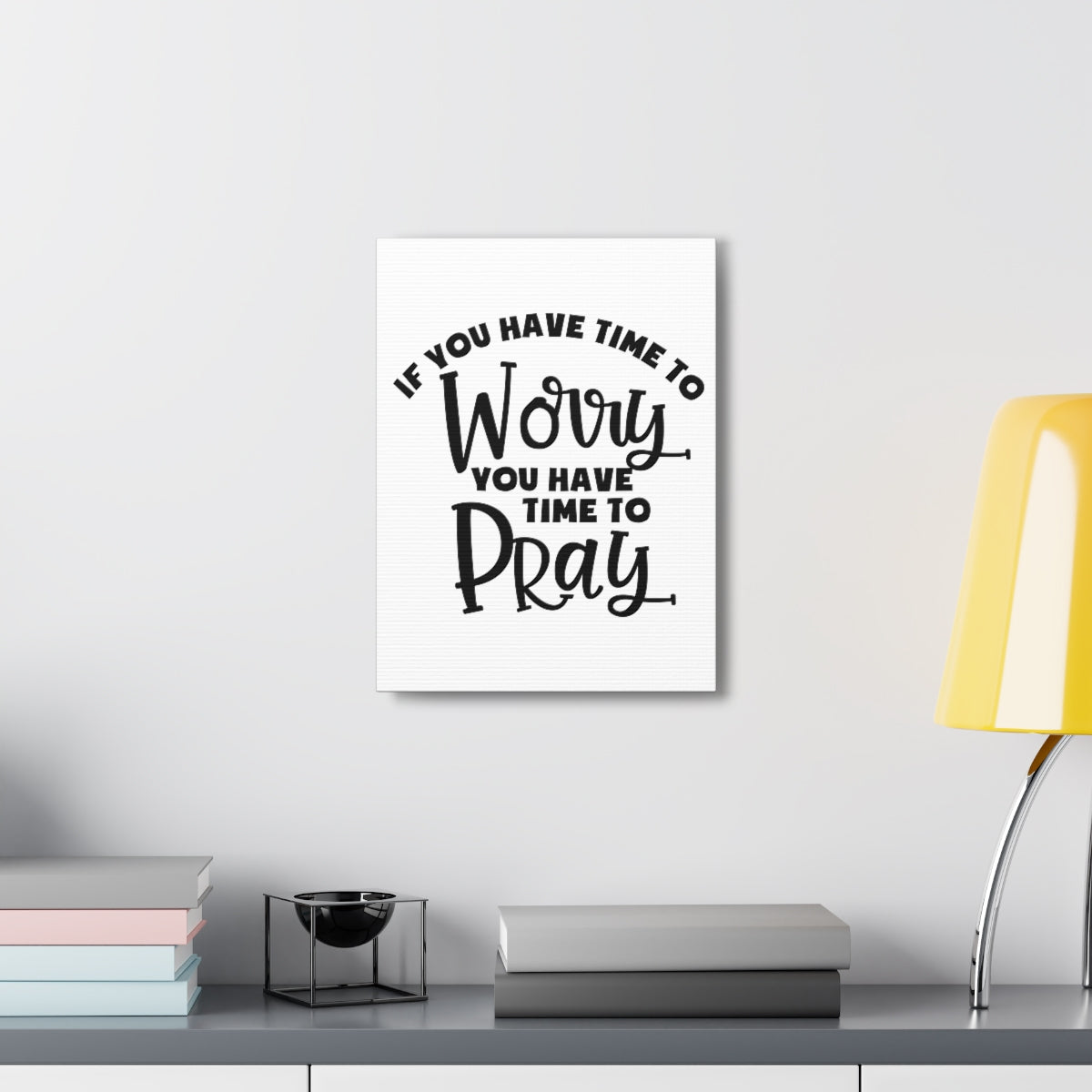 Scripture Walls Time To Pray 1 Peter 5:7 Christian Wall Art Print Ready to Hang Unframed-Express Your Love Gifts