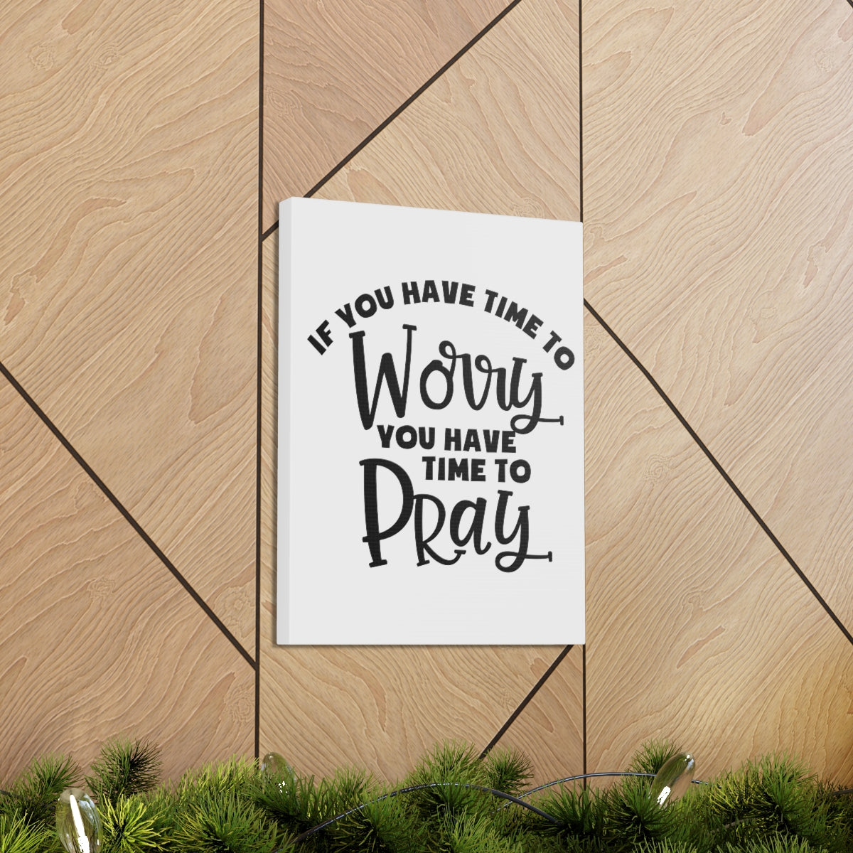 Scripture Walls Time To Pray 1 Peter 5:7 Christian Wall Art Print Ready to Hang Unframed-Express Your Love Gifts