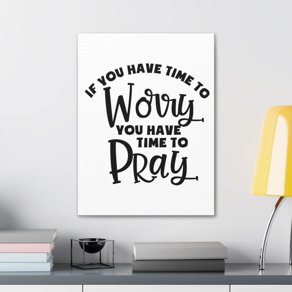 Scripture Walls Time To Pray 1 Peter 5:7 Christian Wall Art Print Ready to Hang Unframed-Express Your Love Gifts
