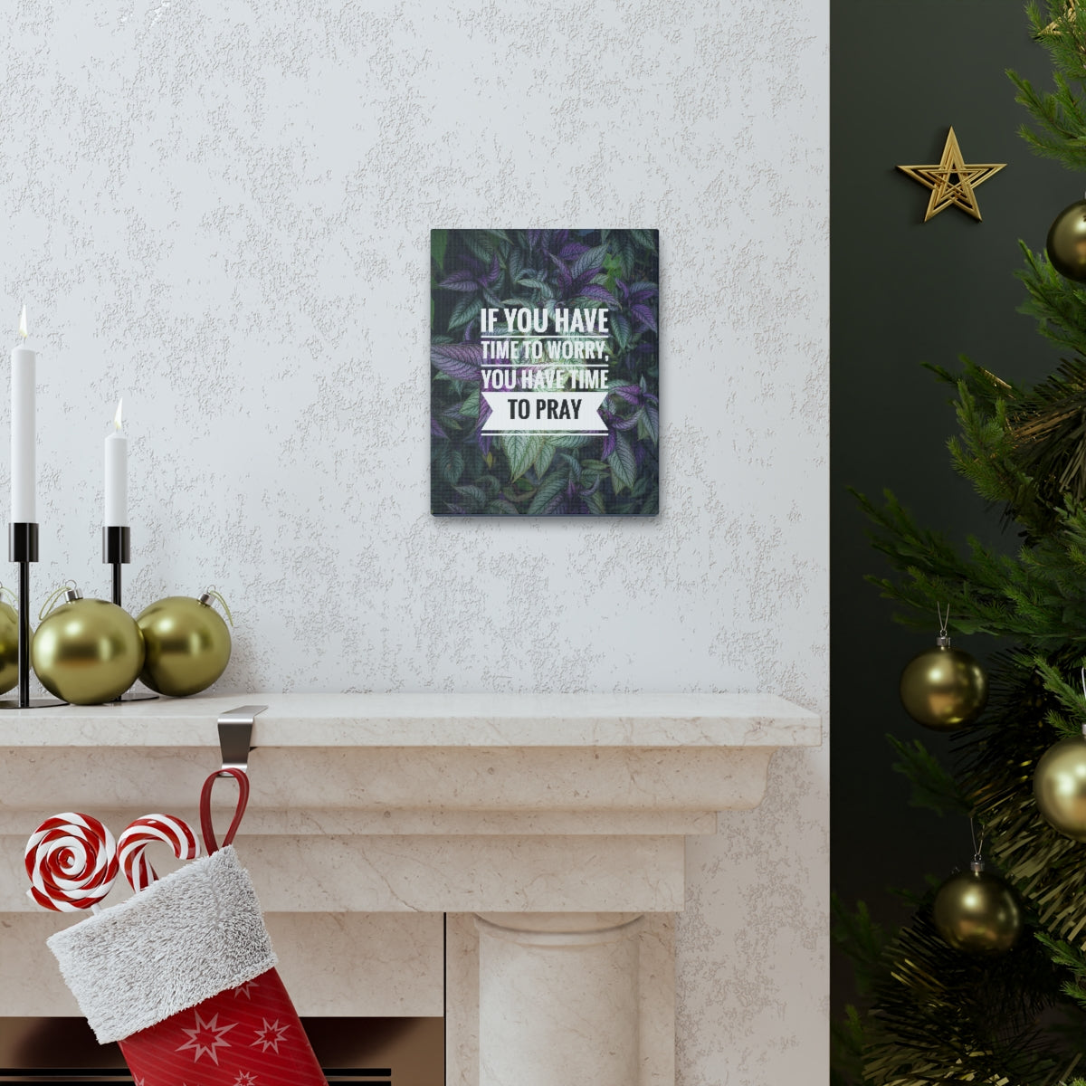 Scripture Walls Time To Pray Philippians 4:6 Christian Wall Art Bible Verse Print Ready to Hang Unframed-Express Your Love Gifts