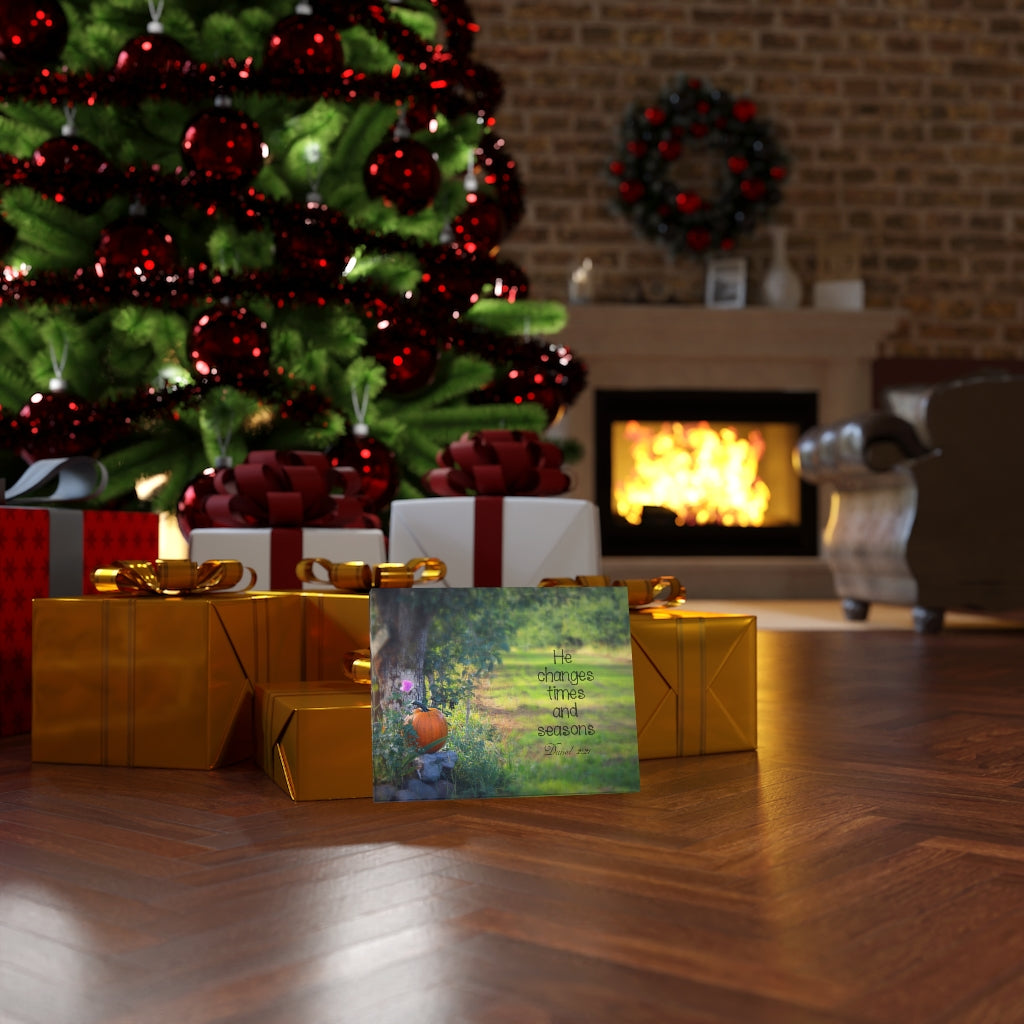 Scripture Walls Times And Seasons Daniel 2:21 Bible Verse Canvas Christian Wall Art Ready to Hang Unframed-Express Your Love Gifts