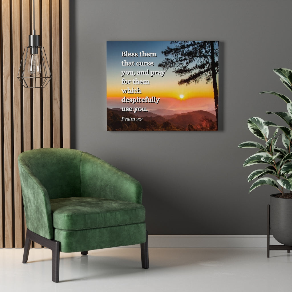 Scripture Walls Times Of Trouble Psalm 9:9 Bible Verse Canvas Christian Wall Art Ready to Hang Unframed-Express Your Love Gifts