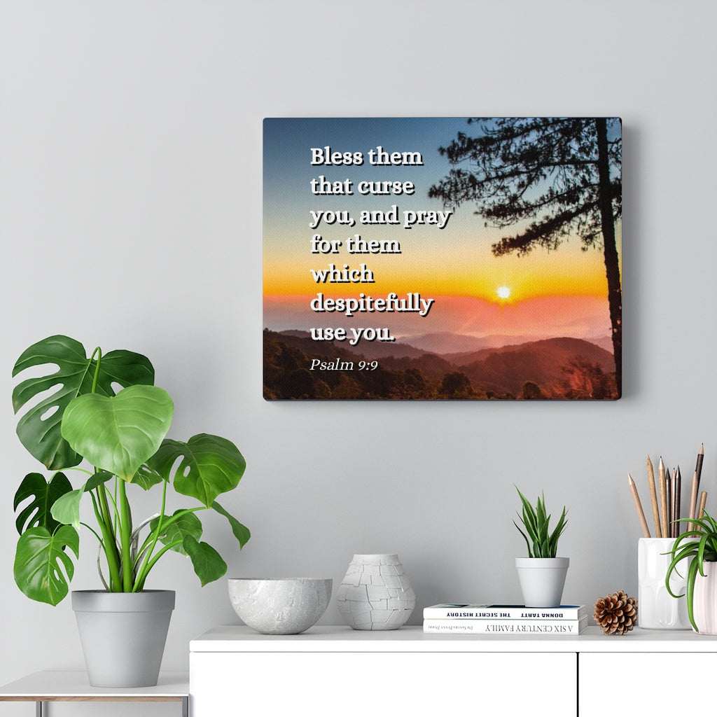 Scripture Walls Times Of Trouble Psalm 9:9 Bible Verse Canvas Christian Wall Art Ready to Hang Unframed-Express Your Love Gifts