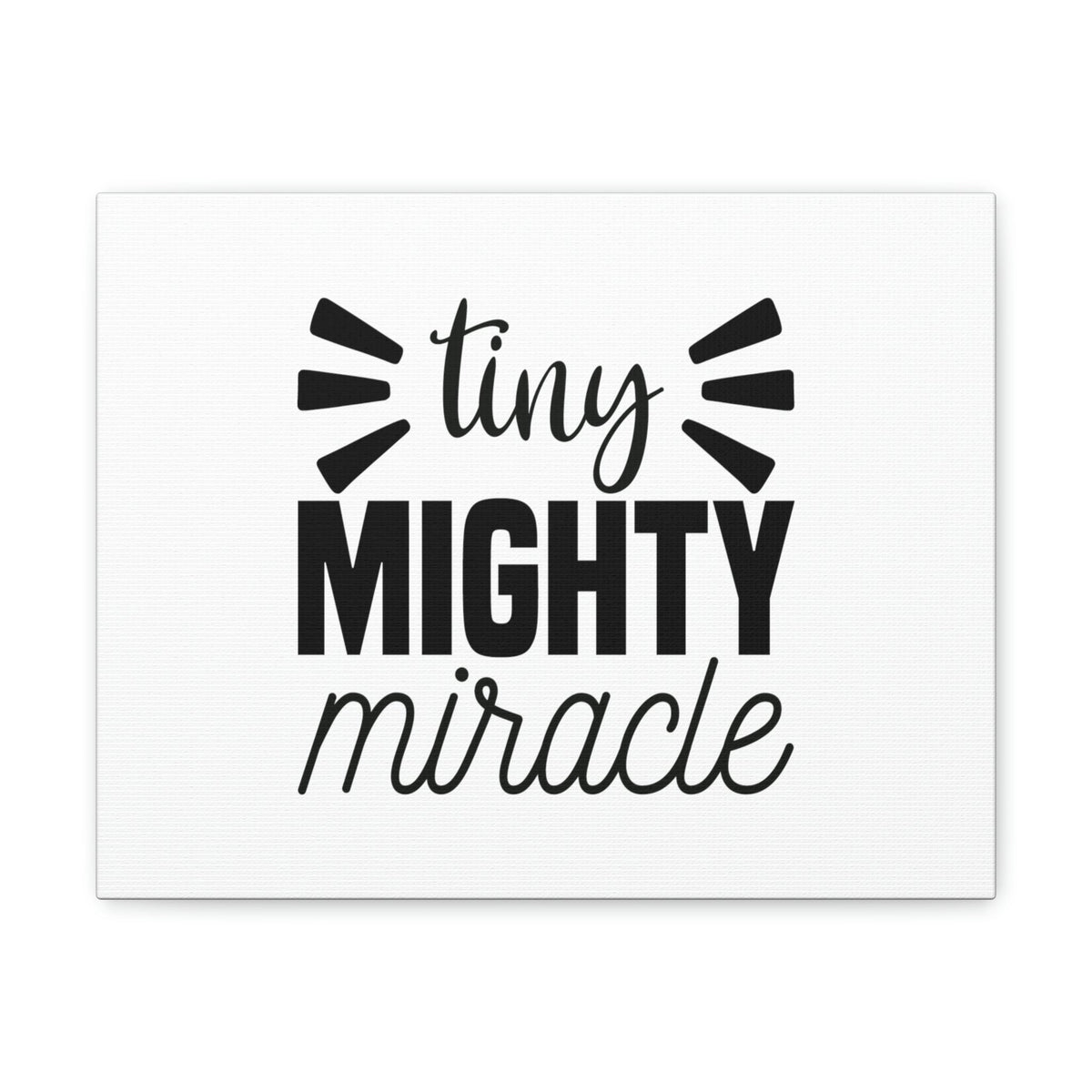 Scripture Walls Tiny Mighty Miracle Luke 18:27 Christian Wall Art Bible Verse Print Ready to Hang Unframed-Express Your Love Gifts