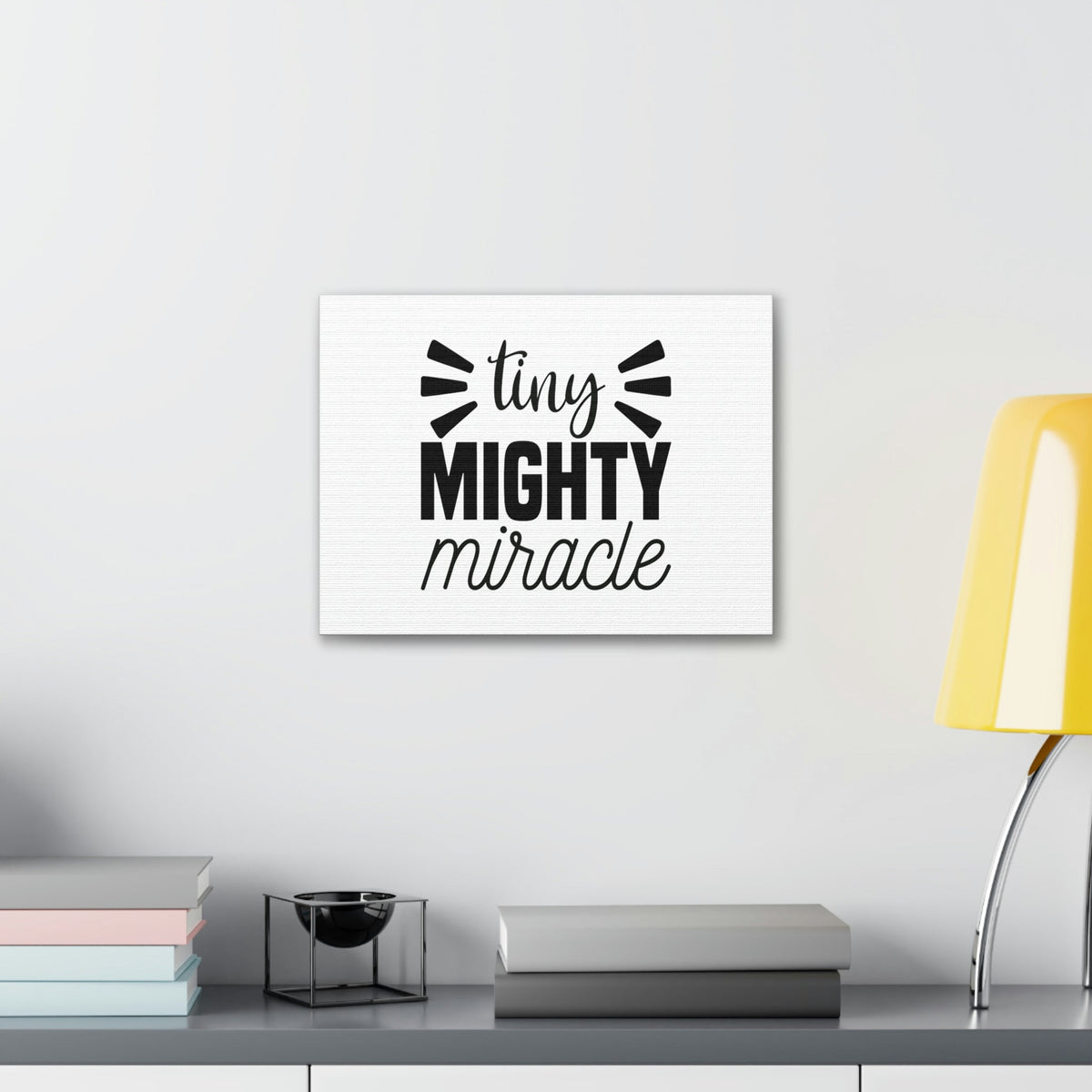 Scripture Walls Tiny Mighty Miracle Luke 18:27 Christian Wall Art Bible Verse Print Ready to Hang Unframed-Express Your Love Gifts