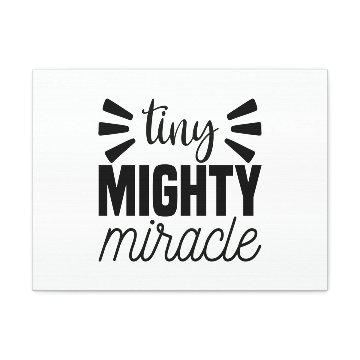 Scripture Walls Tiny Mighty Miracle Luke 18:27 Christian Wall Art Bible Verse Print Ready to Hang Unframed-Express Your Love Gifts