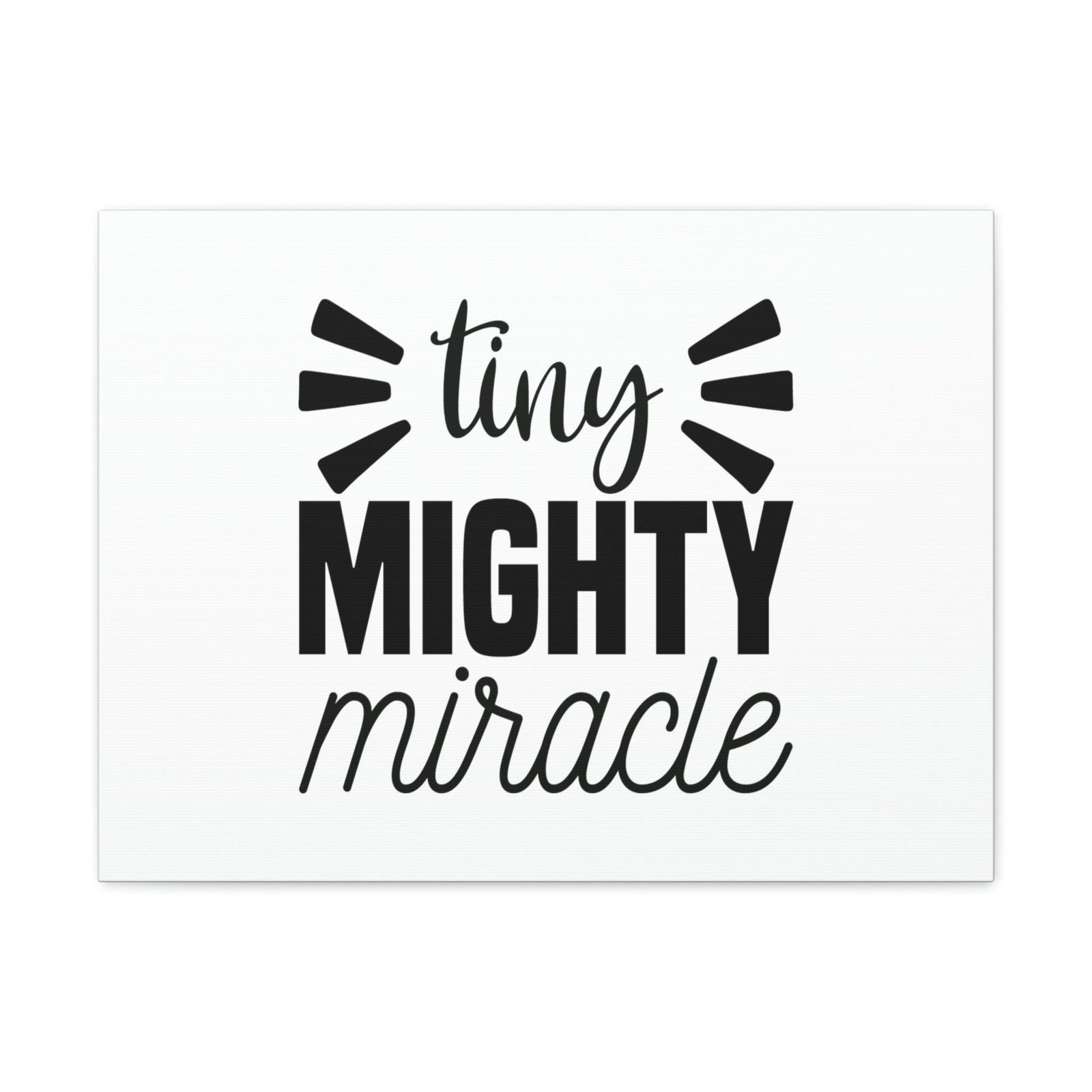 Scripture Walls Tiny Mighty Miracle Luke 18:27 Christian Wall Art Bible Verse Print Ready to Hang Unframed-Express Your Love Gifts