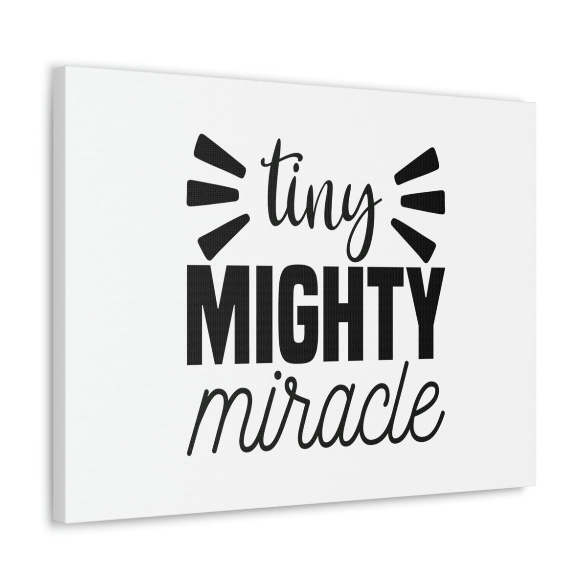 Scripture Walls Tiny Mighty Miracle Luke 18:27 Christian Wall Art Bible Verse Print Ready to Hang Unframed-Express Your Love Gifts