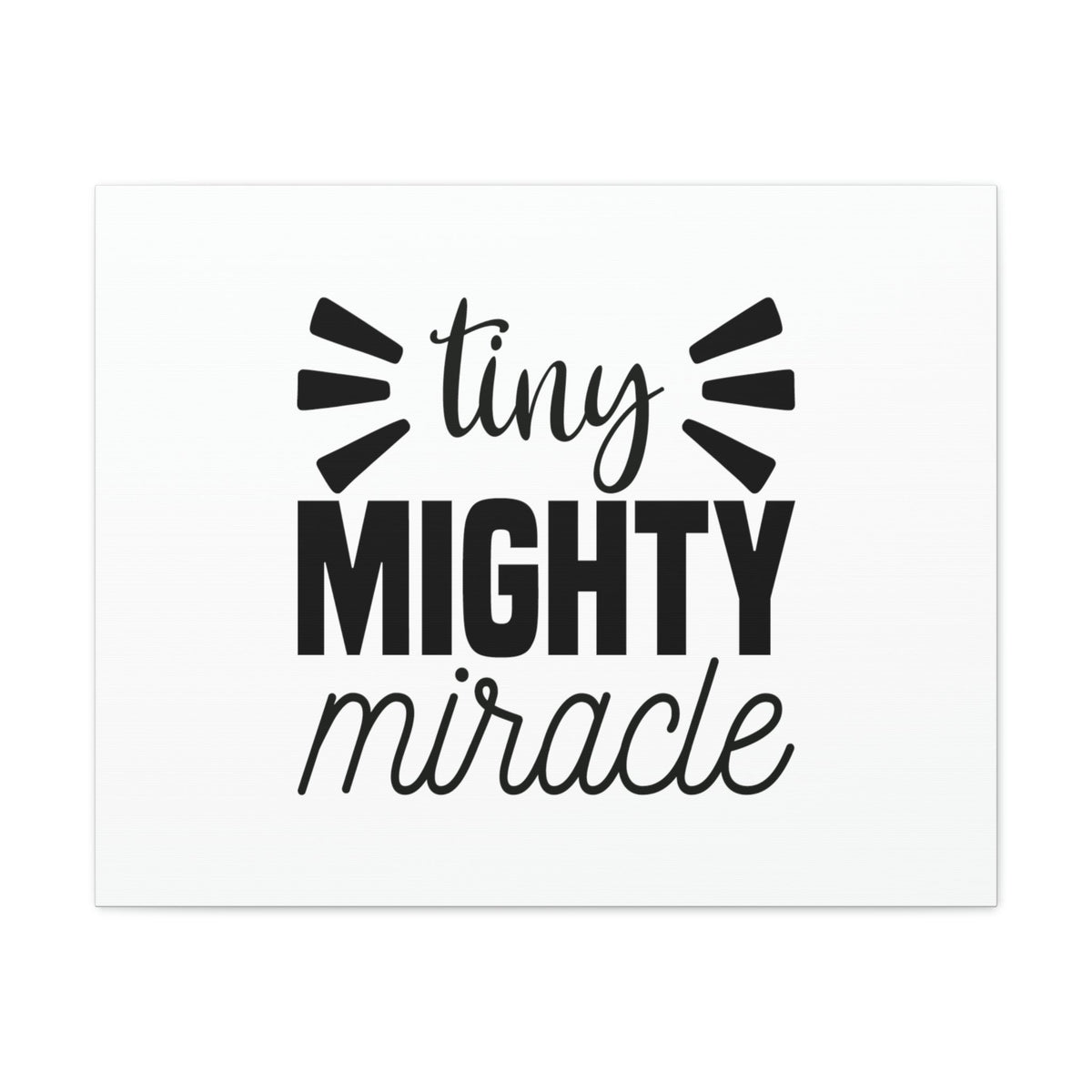 Scripture Walls Tiny Mighty Miracle Luke 18:27 Christian Wall Art Bible Verse Print Ready to Hang Unframed-Express Your Love Gifts