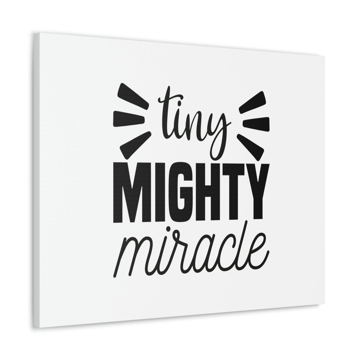 Scripture Walls Tiny Mighty Miracle Luke 18:27 Christian Wall Art Bible Verse Print Ready to Hang Unframed-Express Your Love Gifts