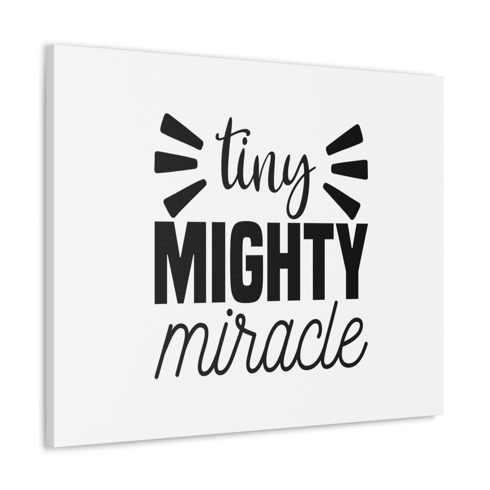 Scripture Walls Tiny Mighty Miracle Luke 18:27 Christian Wall Art Bible Verse Print Ready to Hang Unframed-Express Your Love Gifts