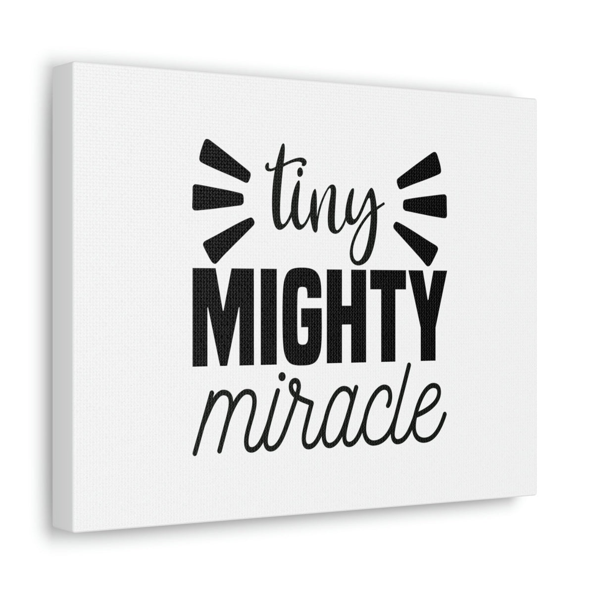 Scripture Walls Tiny Mighty Miracle Luke 18:27 Christian Wall Art Bible Verse Print Ready to Hang Unframed-Express Your Love Gifts