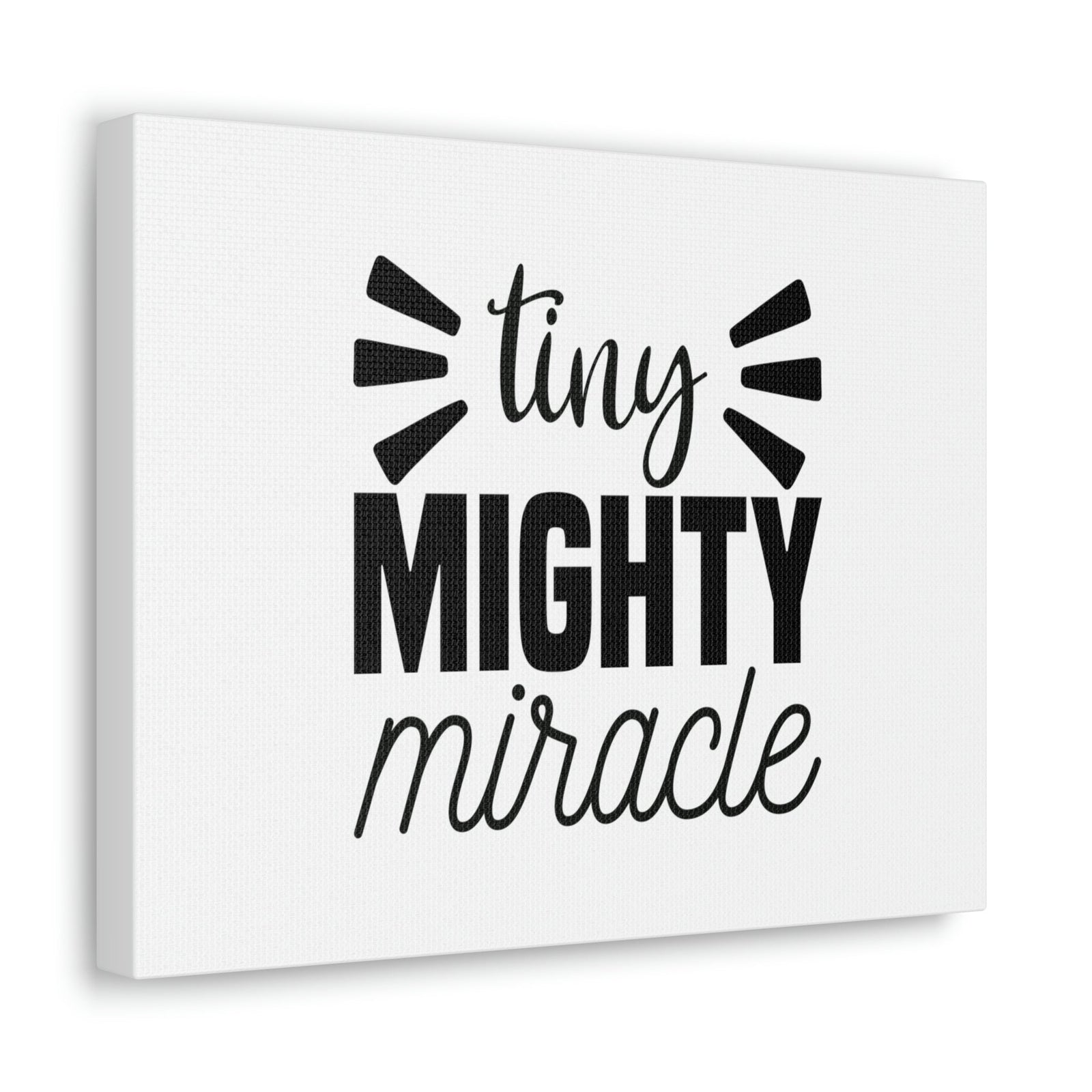 Scripture Walls Tiny Mighty Miracle Luke 18:27 Christian Wall Art Bible Verse Print Ready to Hang Unframed-Express Your Love Gifts