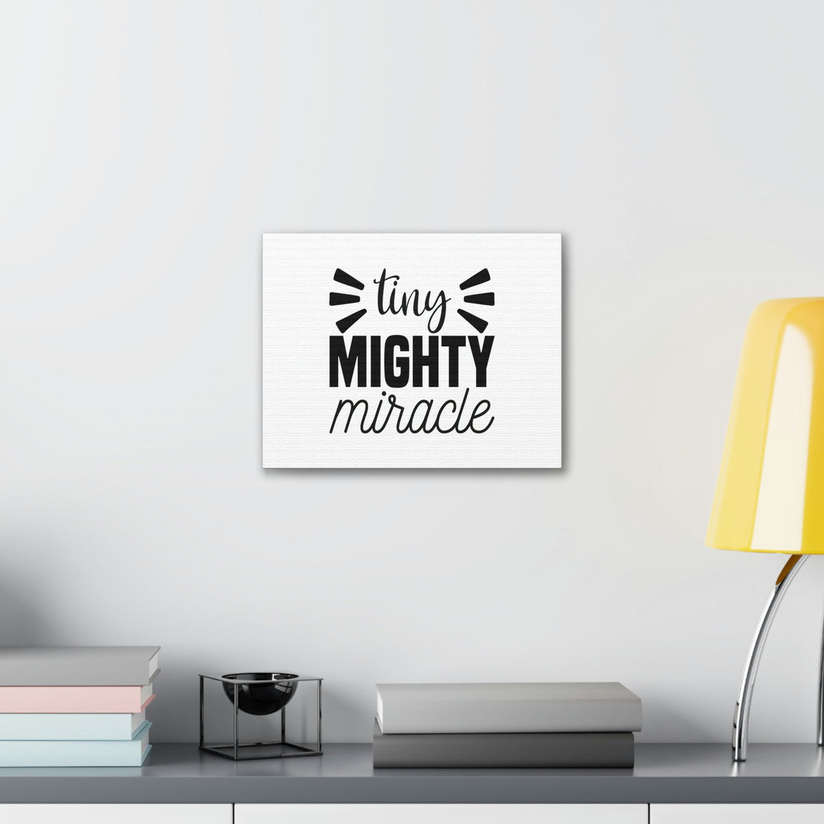 Scripture Walls Tiny Mighty Miracle Luke 18:27 Christian Wall Art Bible Verse Print Ready to Hang Unframed-Express Your Love Gifts