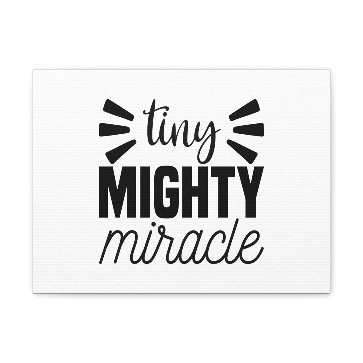 Scripture Walls Tiny Mighty Miracle Luke 18:27 Christian Wall Art Bible Verse Print Ready to Hang Unframed-Express Your Love Gifts