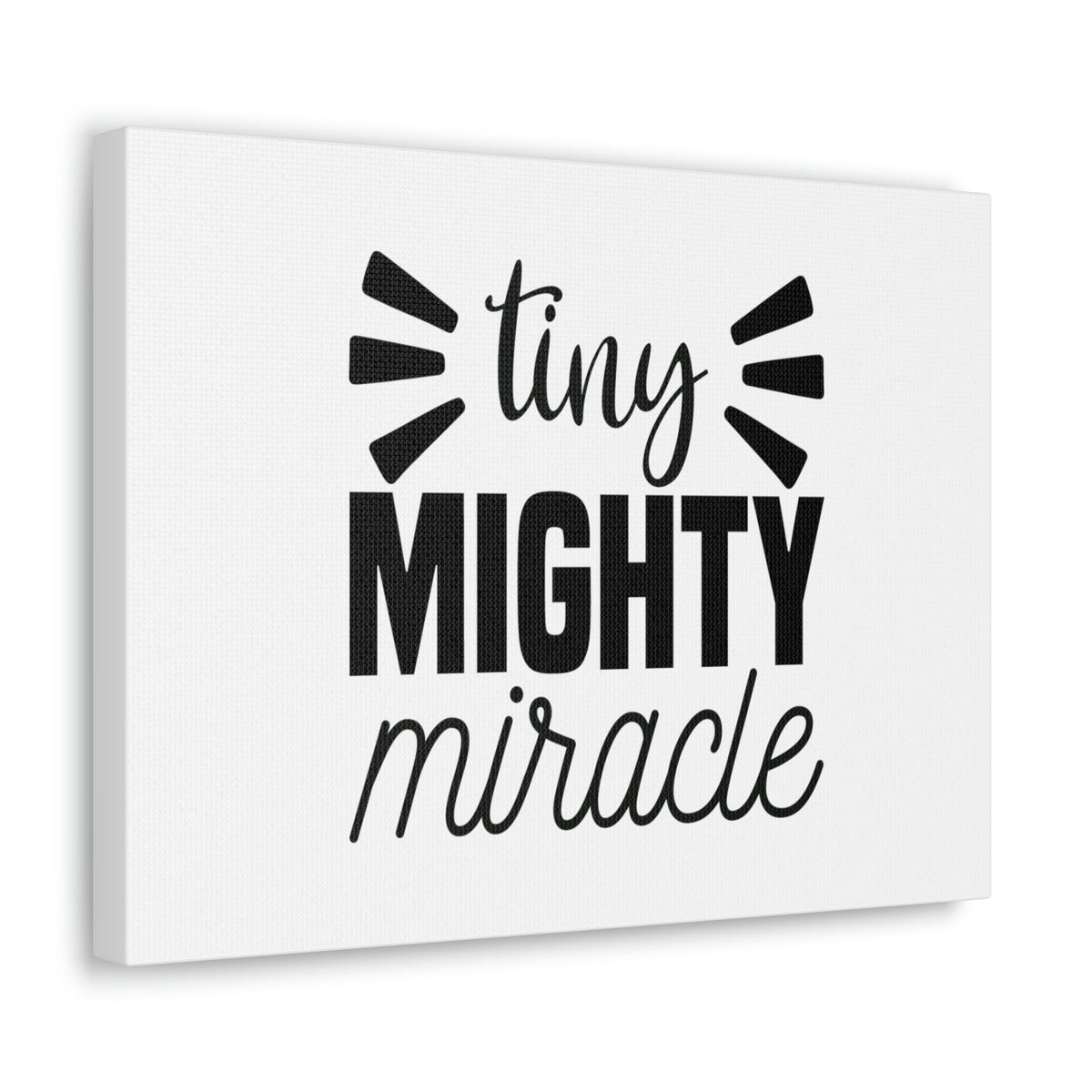 Scripture Walls Tiny Mighty Miracle Luke 18:27 Christian Wall Art Bible Verse Print Ready to Hang Unframed-Express Your Love Gifts