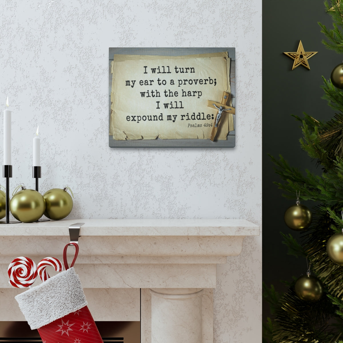 Scripture Walls To A Proverb Psalms 49:4 Bible Verse Canvas Christian Wall Art Ready to Hang Unframed-Express Your Love Gifts