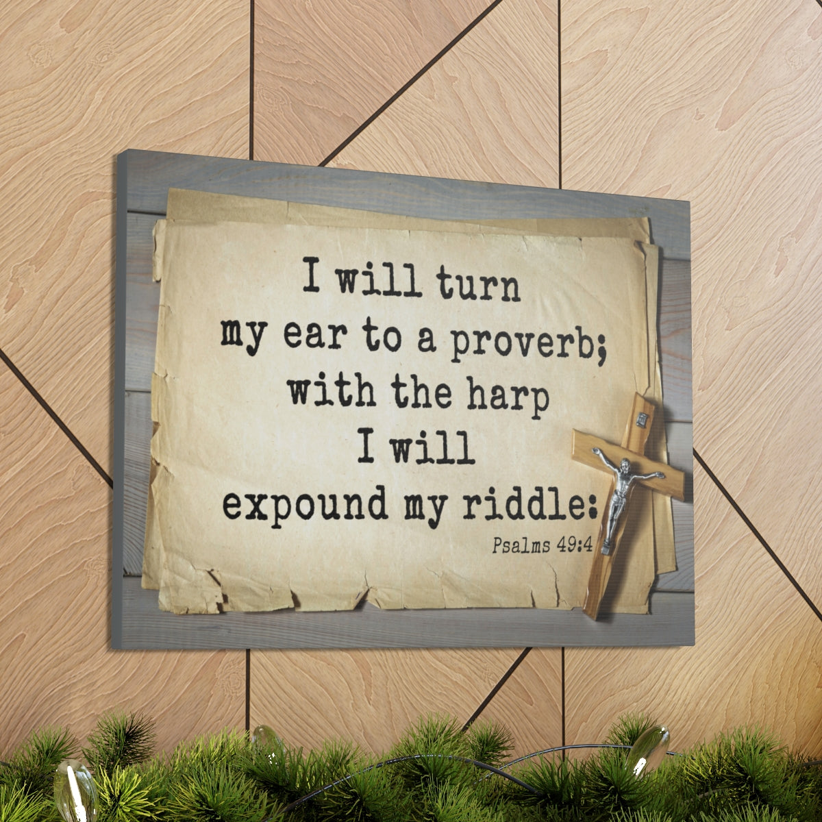 Scripture Walls To A Proverb Psalms 49:4 Bible Verse Canvas Christian Wall Art Ready to Hang Unframed-Express Your Love Gifts