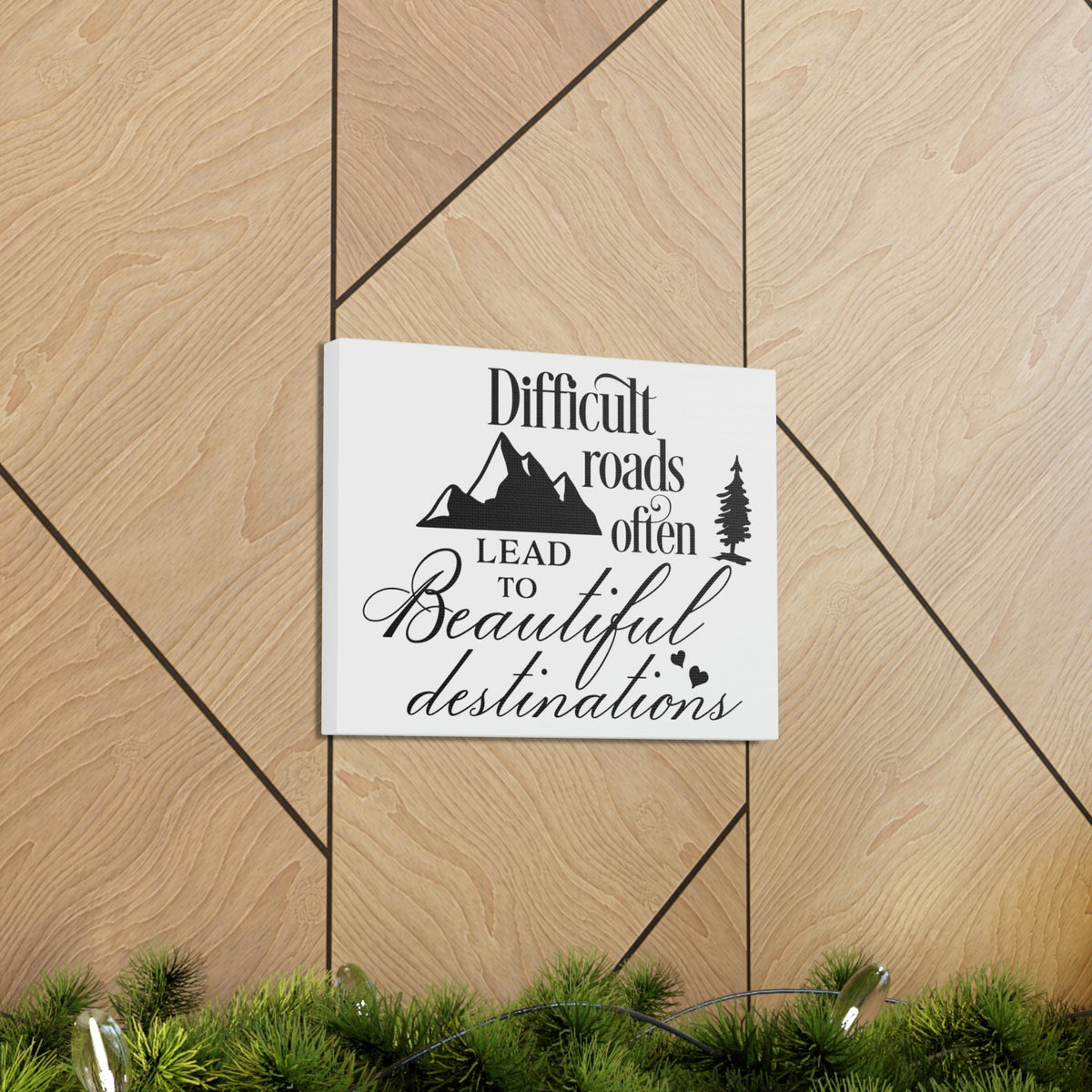 Scripture Walls To Beautiful Romans 15:4 Destinations Christian Wall Art Print Ready to Hang Unframed-Express Your Love Gifts