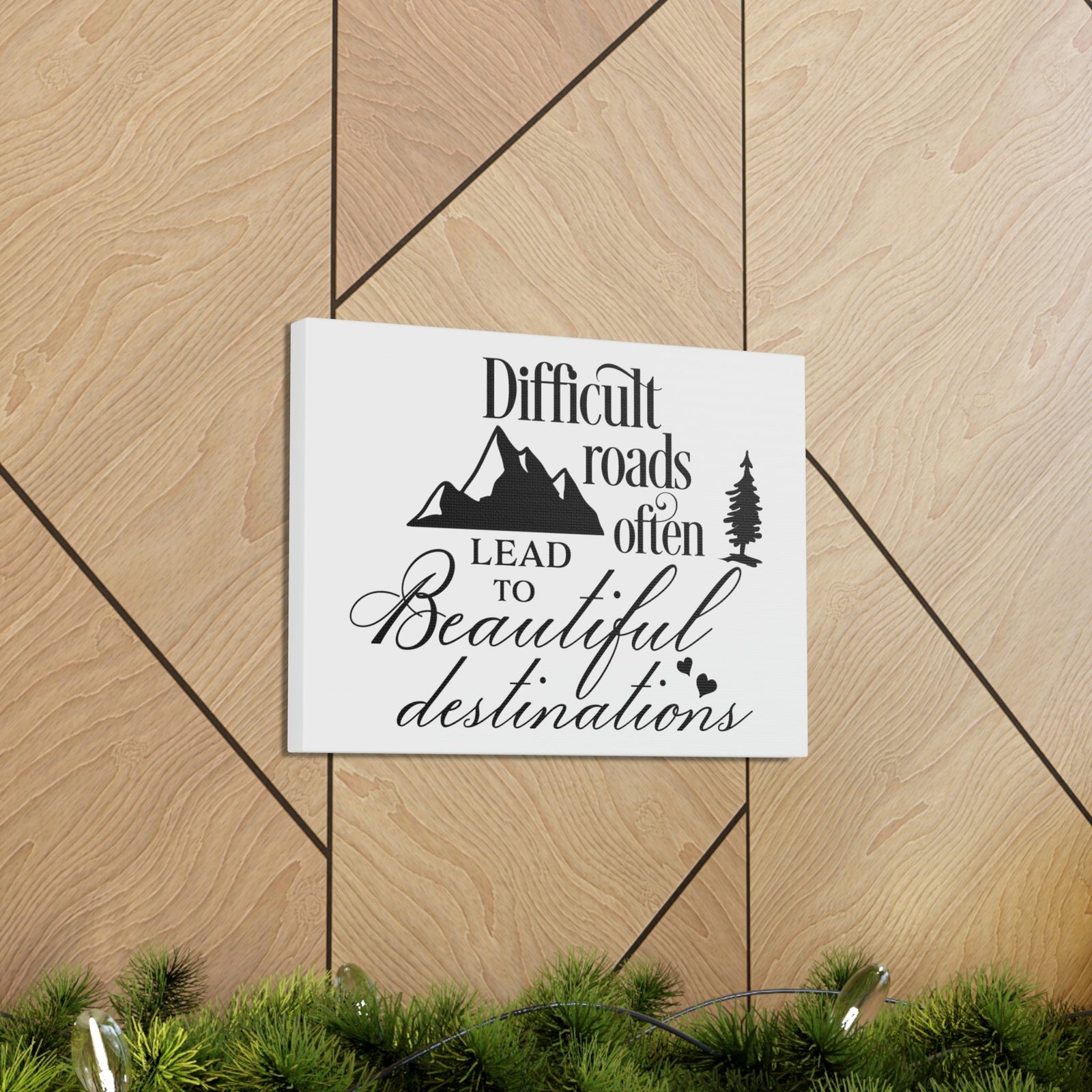 Scripture Walls To Beautiful Romans 15:4 Destinations Christian Wall Art Print Ready to Hang Unframed-Express Your Love Gifts