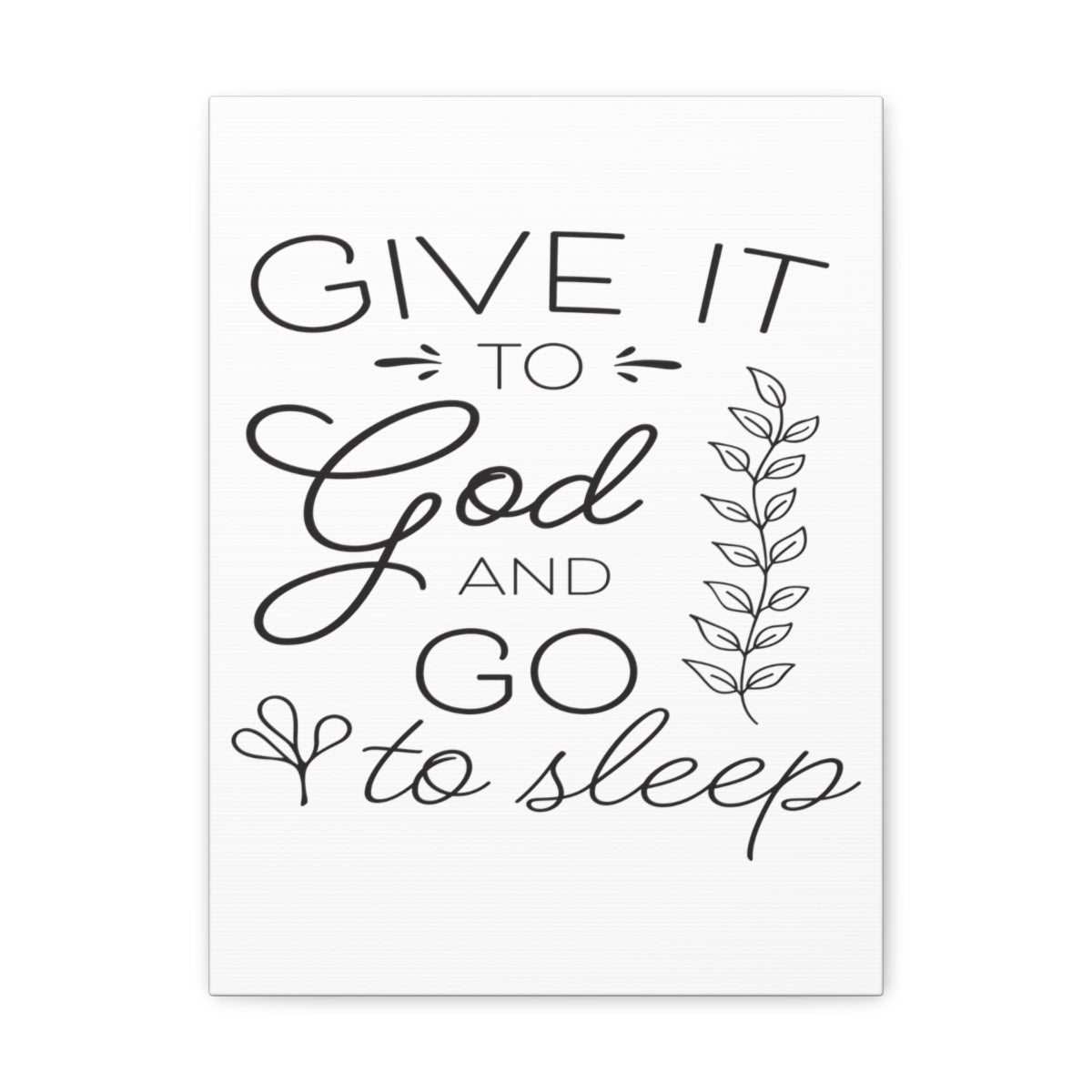 Scripture Walls To God And Psalm 4:8 Christian Wall Art Print Ready to Hang Unframed-Express Your Love Gifts