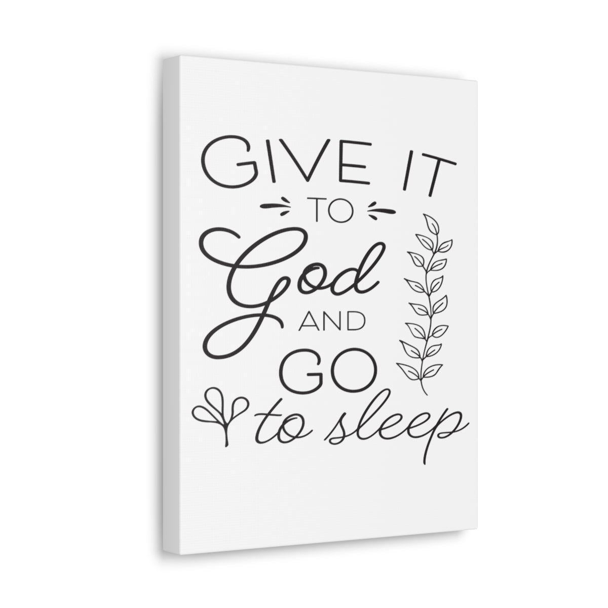 Scripture Walls To God And Psalm 4:8 Christian Wall Art Print Ready to Hang Unframed-Express Your Love Gifts