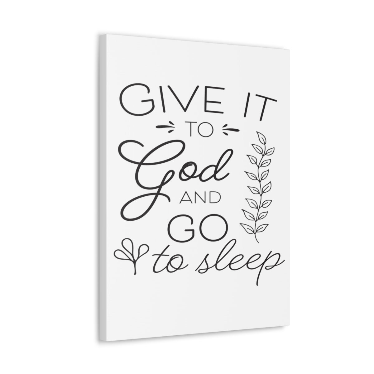 Scripture Walls To God And Psalm 4:8 Christian Wall Art Print Ready to Hang Unframed-Express Your Love Gifts