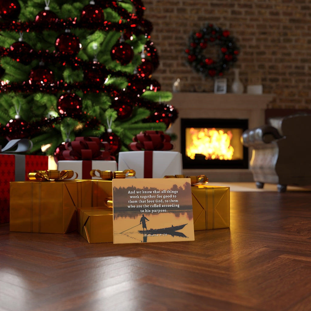 Scripture Walls To His Purpose Romans 8:28 Bible Verse Canvas Christian Wall Art Ready to Hang Unframed-Express Your Love Gifts