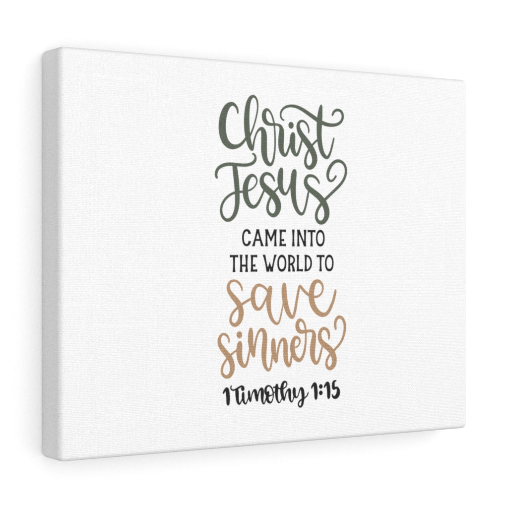 Scripture Walls To Save Sinners 1 Timothy 1:15 Bible Verse Canvas Christian Wall Art Ready to Hang Unframed-Express Your Love Gifts