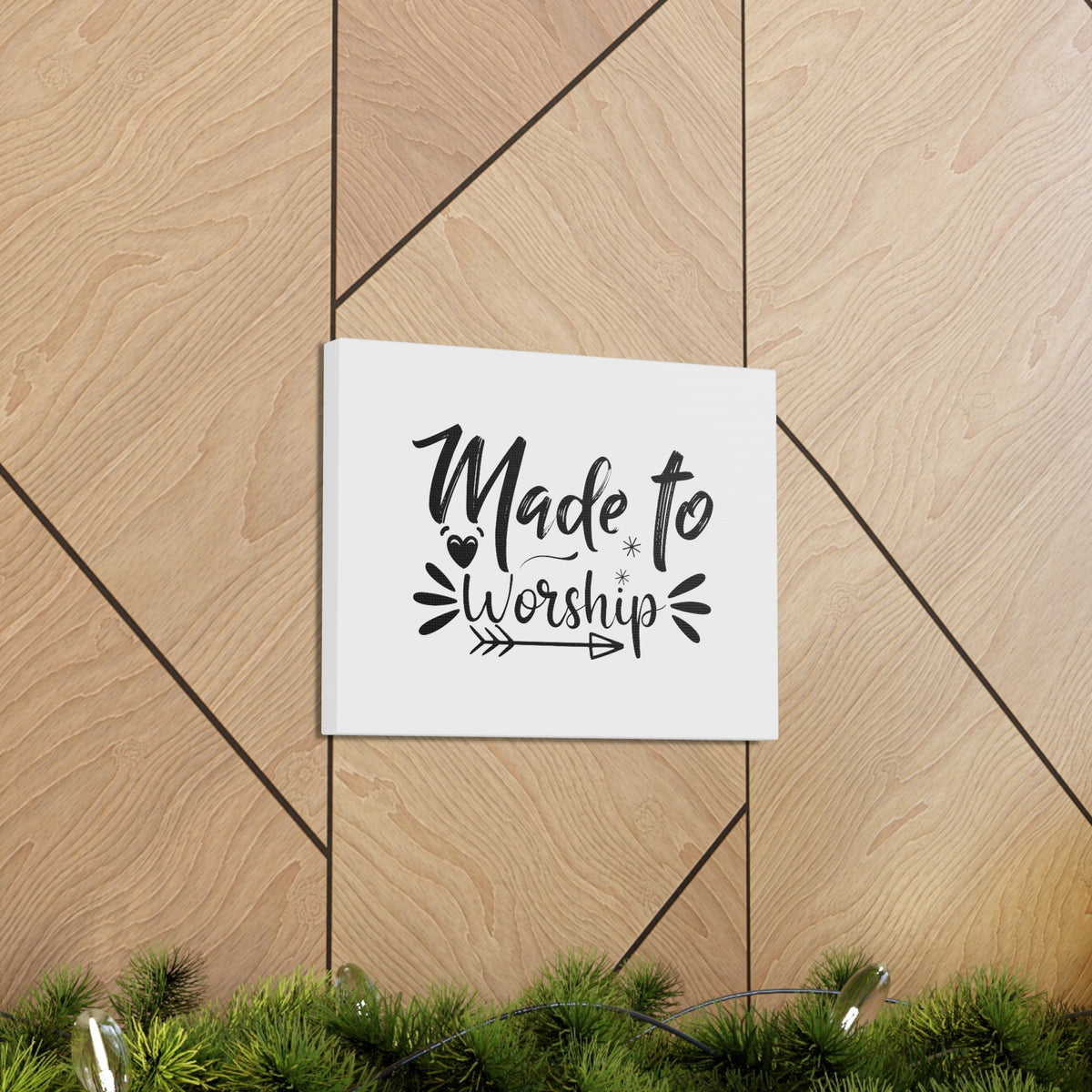 Scripture Walls To Worship Arrow Psalm 95:6 Christian Wall Art Bible Verse Print Ready to Hang Unframed-Express Your Love Gifts